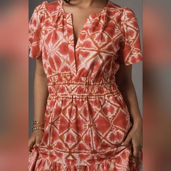 Anthropologie The Somerset Mini Dress in Med Pink NWT - Picture 10 of 10
